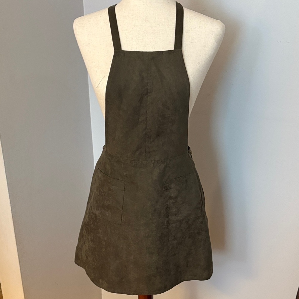 ATMOSPHERE Jumper Mini Dress Size 2 Khaki Green